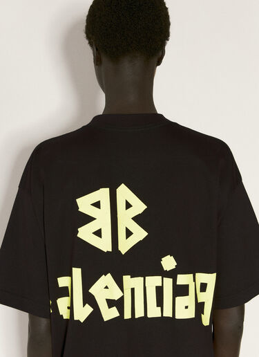 Balenciaga 褶裥 T 恤连衣裙 黑色 bal0256003