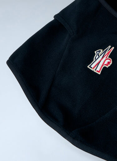 LN-CC® - Moncler Grenoble: Embroidered Logo Balaclava - Black Moncler Grenoble Embroidered Logo Balaclava Black mog0165015
