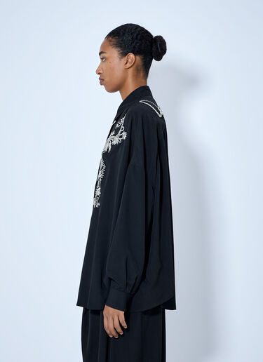 LN-CC® - Dries Van Noten: Casia Embellished Shirt - Black Dries Van Noten Casia Embellished Shirt Black dvn0264029
