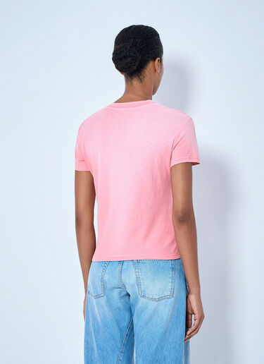 Acne Studios 1996 Fitted Logo T-Shirt Pink acn0265076