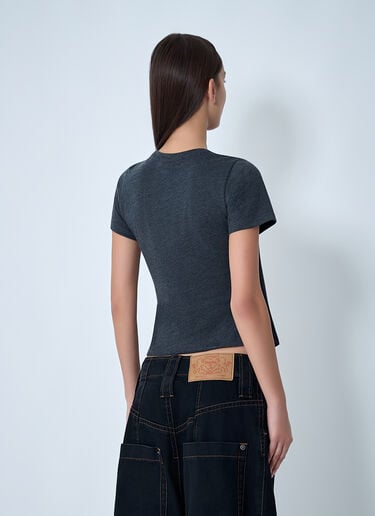 Logo Motif T-Shirt Alexander Wang Logo Motif T-Shirt Black awg0262002