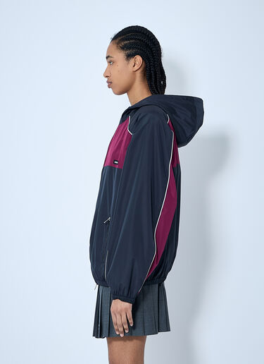 Miu Miu Panel Track Jacket Blue miu0260044