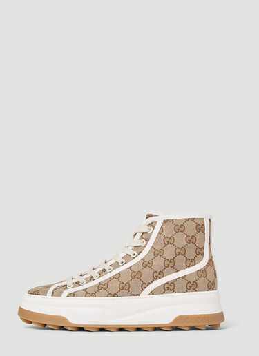 Gucci GG Canvas High Top Sneakers Beige guc0253130