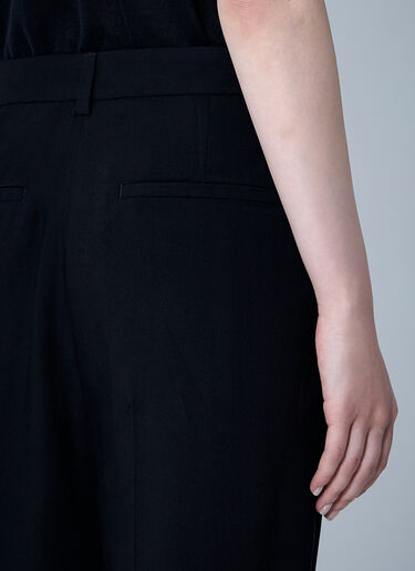 TOTEME Double-Pleat Fluid Pants Black tot0261039