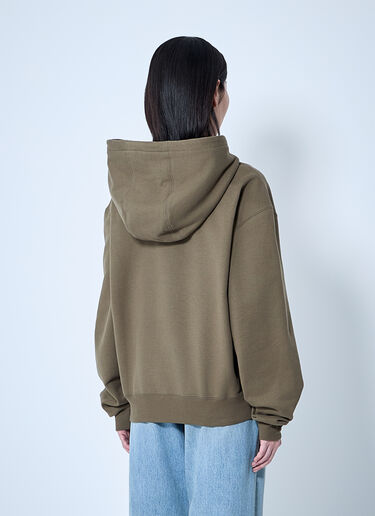 Saint Laurent 徽标图案连帽运动衫 米色 sla0259010
