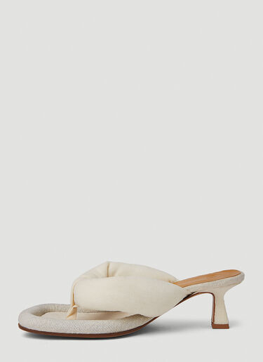 Ugo Paulon Patel Thong Mules Beige ugp0250002