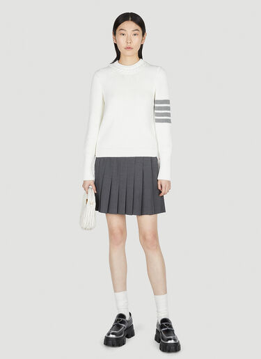 Thom Browne 四条杠毛衣 白色 thb0251012
