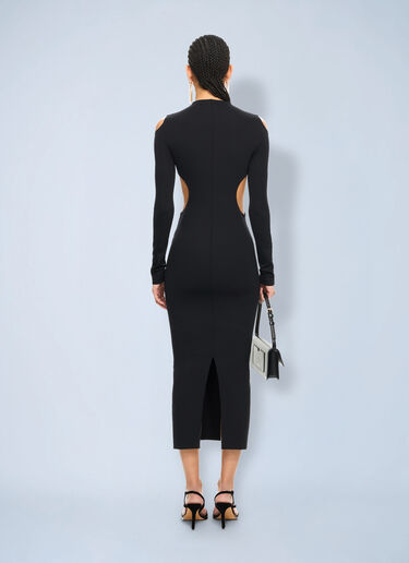 LN-CC® - Off-White: Sleek Meteor Dress - Black Off-White Sleek Meteor Dress Black ofw0264045