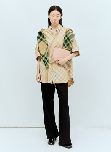Burberry チェックポーチショルダーバッグ ピンク bur0255071