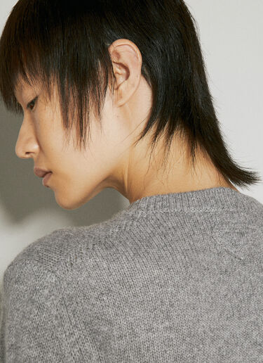 Wool And Cashmere Sweater Prada Wool And Cashmere Sweater Grey pra0254047