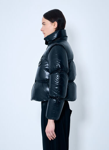 8 Moncler Palm Angels Noella Short Down Jacket Black mpa0259001
