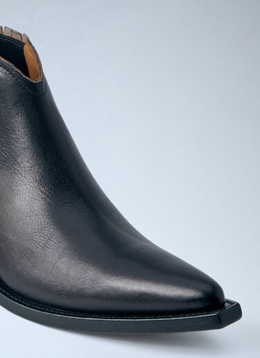 Maison Margiela Heel-Less Western Chelsea Boots  Black mla0164110