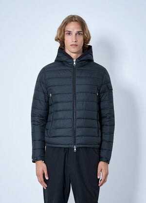 Moncler Galion Hooded Short Down Jacket Black mon0165016