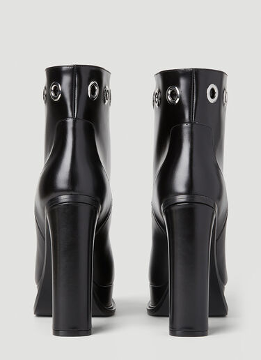 Eyelet Heeled Boots Alexander McQueen Eyelet Heeled Boots Black amq0251022