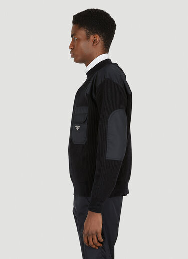 Prada Military Sweater Black pra0149022