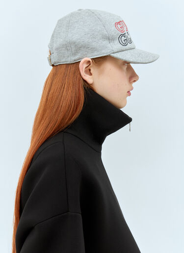 Gucci Logo Embroidery Baseball Cap Grey guc0257069