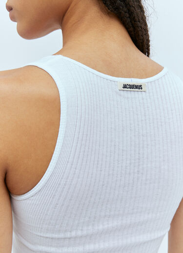 Jacquemus Le Débardeur Caraco Tank Top White jac0254034