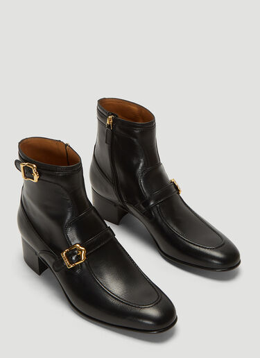 Gucci Sucker Leather Boots Black guc0138012