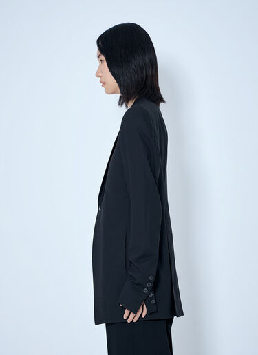 LN-CC® - Rick Owens: Extreme Soft Blazer - Black Rick Owens Extreme Soft Blazer Black ric0265001