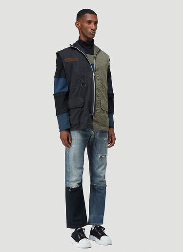 (Di)vision Split Military Vest Green div0342007