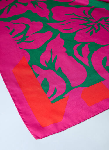 LN-CC® - Dries Van Noten: Flara Scarf - Pink Dries Van Noten Flara Scarf Pink dvn0264019