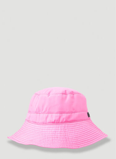 Recycled Tech Bucket Hat GANNI Recycled Tech Bucket Hat Pink gan0251067