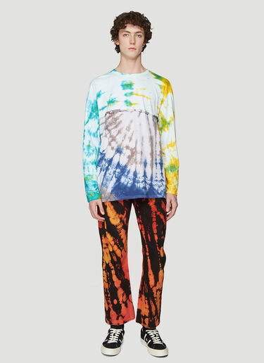 Stain Shade Tie-Dye Long Sleeve T-Shirt Black stn0337002
