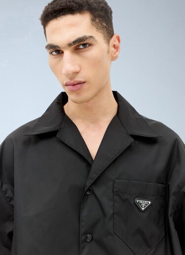 Re-Nylon Short Sleeved Shirt Prada Re-Nylon Short Sleeved Shirt Black pra0143011