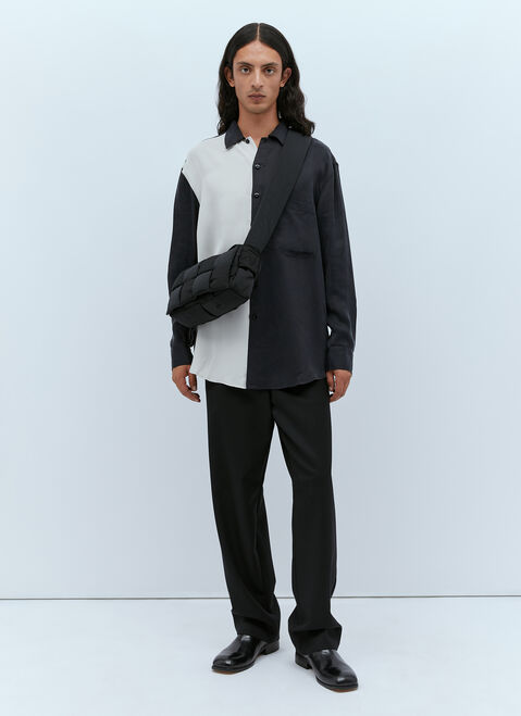adidas x Song for the Mute オーバーサイズカラーブロックシャツ ベージュ asf0154006