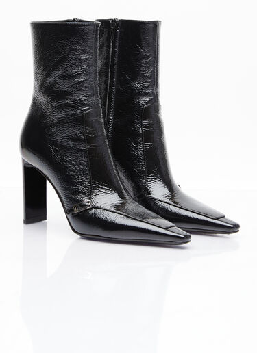 Saint Laurent Vendome Leather Boots Black sla0254053