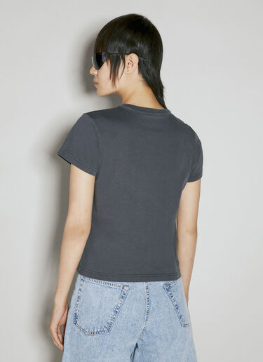 Alexander Wang Shrunk T-Shirt Grey awg0255023