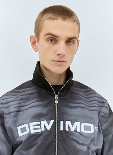 DEMMO 徽标刺绣运动夹克 黑色 dem0159007