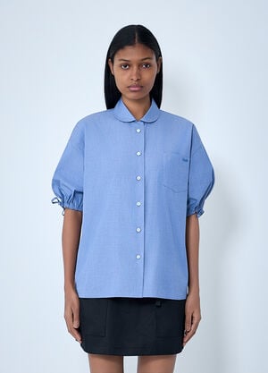 Prada Fil-à-fil Shirt Blue pra0264031