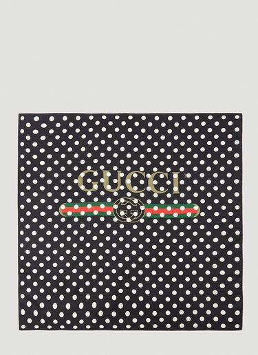 Gucci Pois Logo Scarf Black guc0240031
