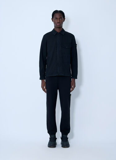 Stone Island Logo Patch Shirt Black sto0164001