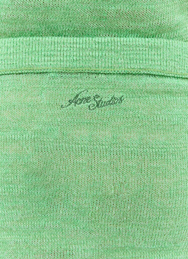 Acne Studios Knit Mini Skirt Green acn0256030