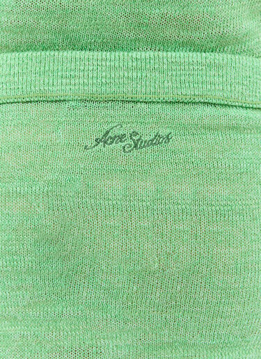 针织迷你半身裙 Acne Studios 针织迷你半身裙 绿色 acn0256030