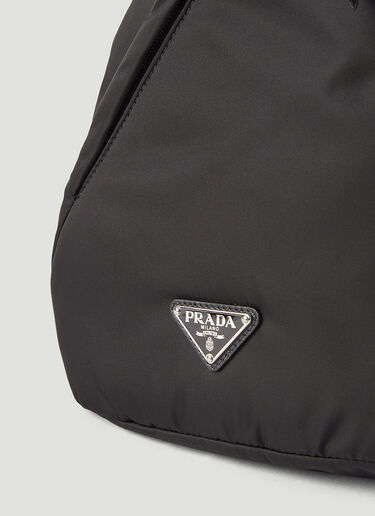Prada Recycled-Nylon One Shoulder Backpack Black pra0146017