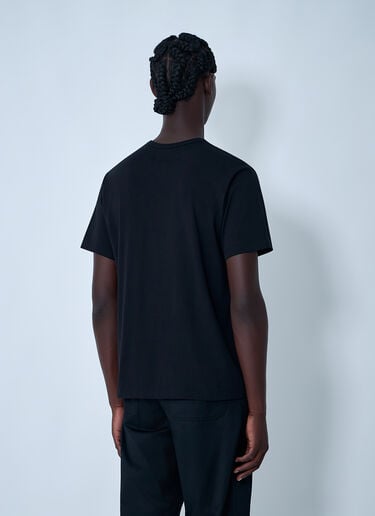 Logo Motif T-Shirt MM6 Maison Margiela Logo Motif T-Shirt Black mmm0161006