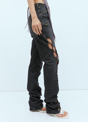 AVAVAV Cut-Out Mom Denim Jeans Black ava0254009