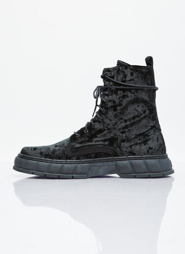 Virón 1992 Crushed Velvet Boots Black vir0354003