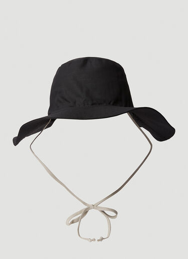 Rick Owens DRKSHDW Wide Brim Hat Black drk0152024