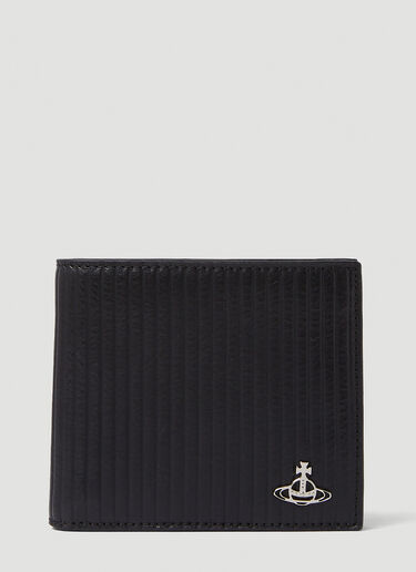 Vivienne Westwood 골지 바이폴드 지갑 블랙 vvw0150027