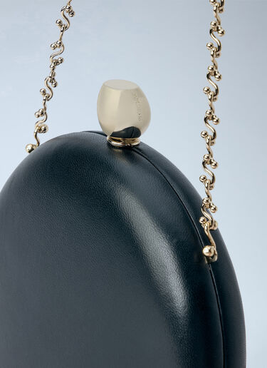LN-CC® - Sportmax: Curved Clutch with Chain Strap - Black Sportmax Curved Clutch with Chain Strap Black spx0266213