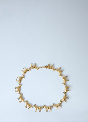 Jacquemus The Ânes Necklace Gold jac0264031