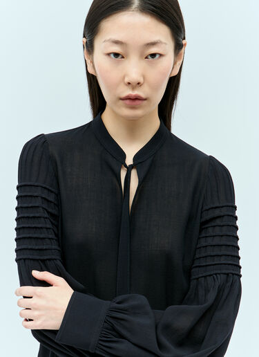 Chloé 系带细节宽松衬衫 藏蓝色 chl0255011