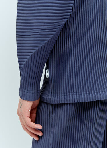 Homme Plissé Issey Miyake 월간 색상: 2월 플리츠 셔츠 블루 hmp0156008