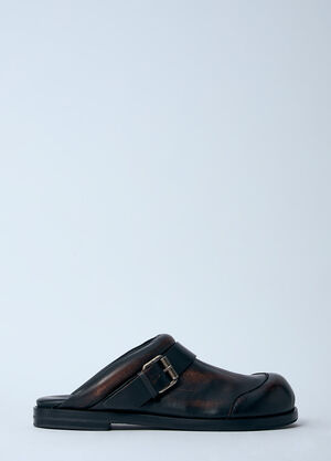 Salomon Leather Buckle Mules Light Grey sal0360008