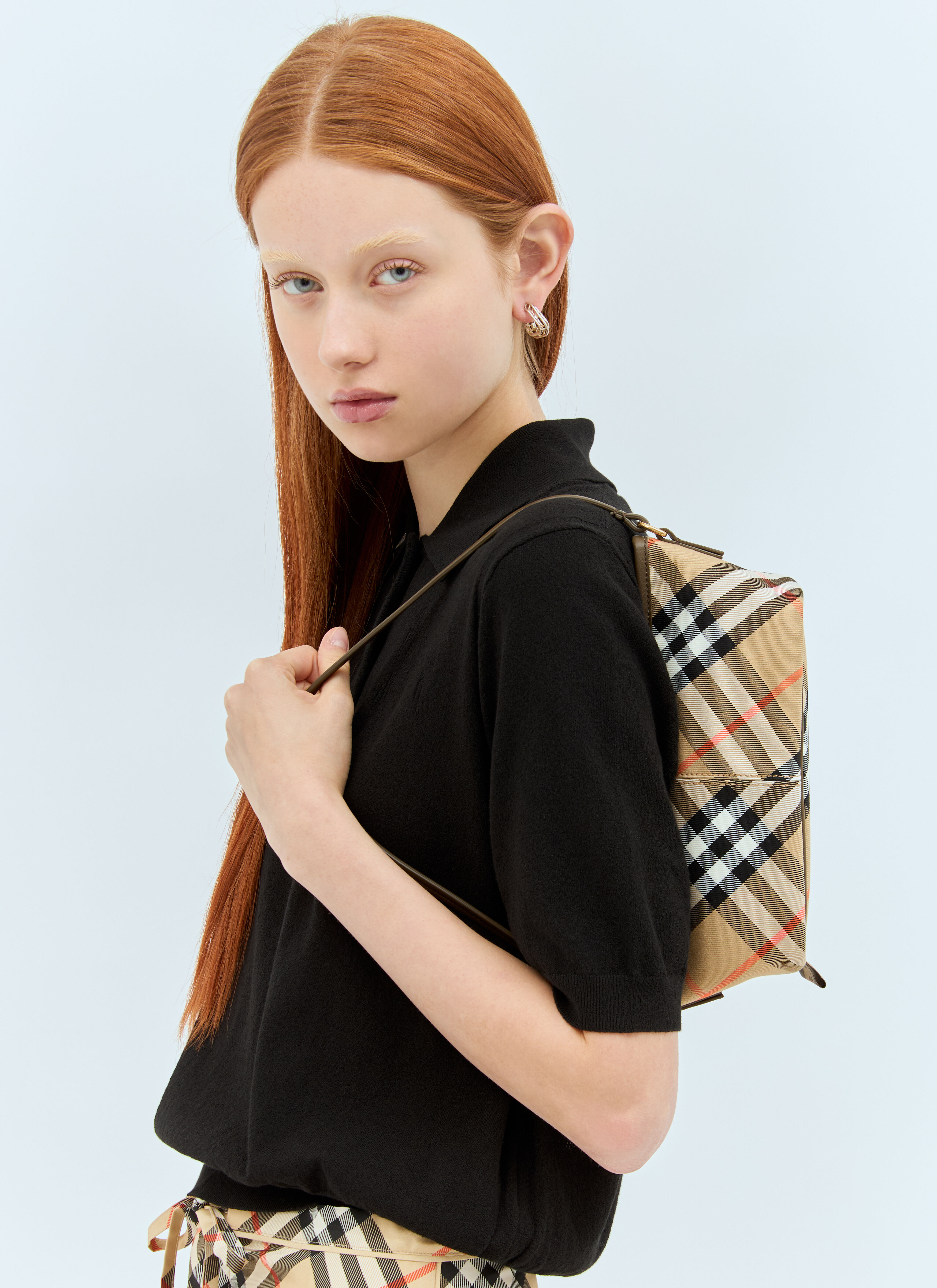 Burberry Women's' Check Mini Shoulder Bag in Beige | LN-CC®