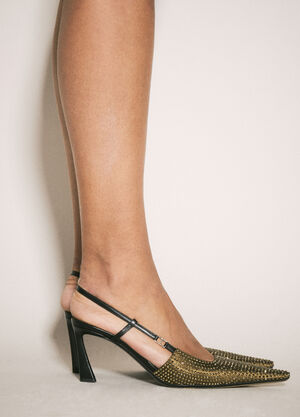 Diesel Crystal-Embellished Pumps Black dsl0259030